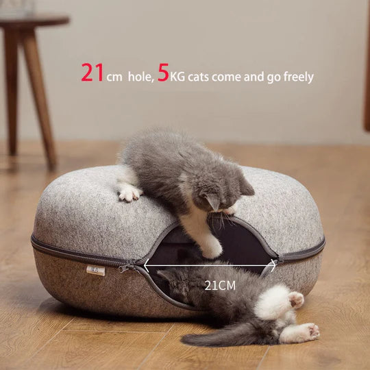 Donut Pet Tunnel Bed