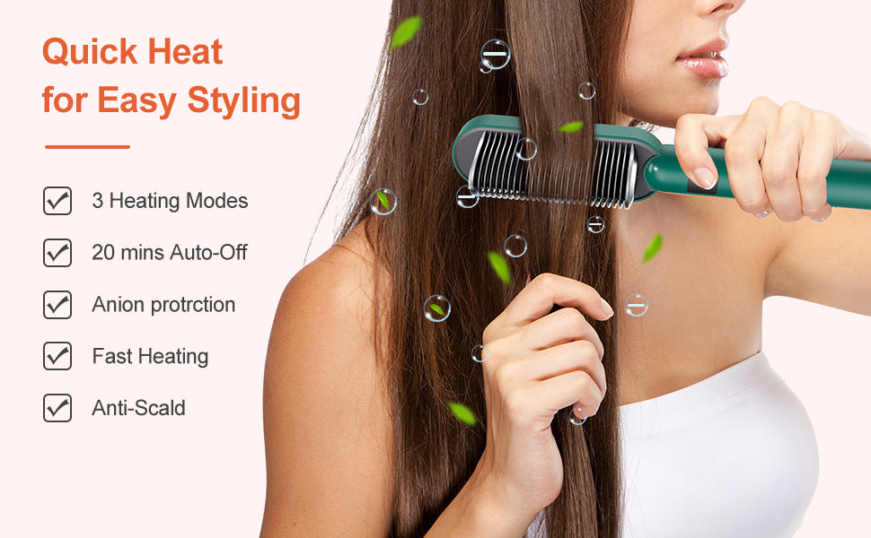 Portable Hair Straightener Brush