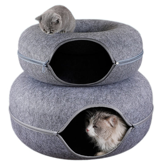 Donut Pet Tunnel Bed