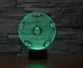 Football 7-Color Auto-changing LED Lights