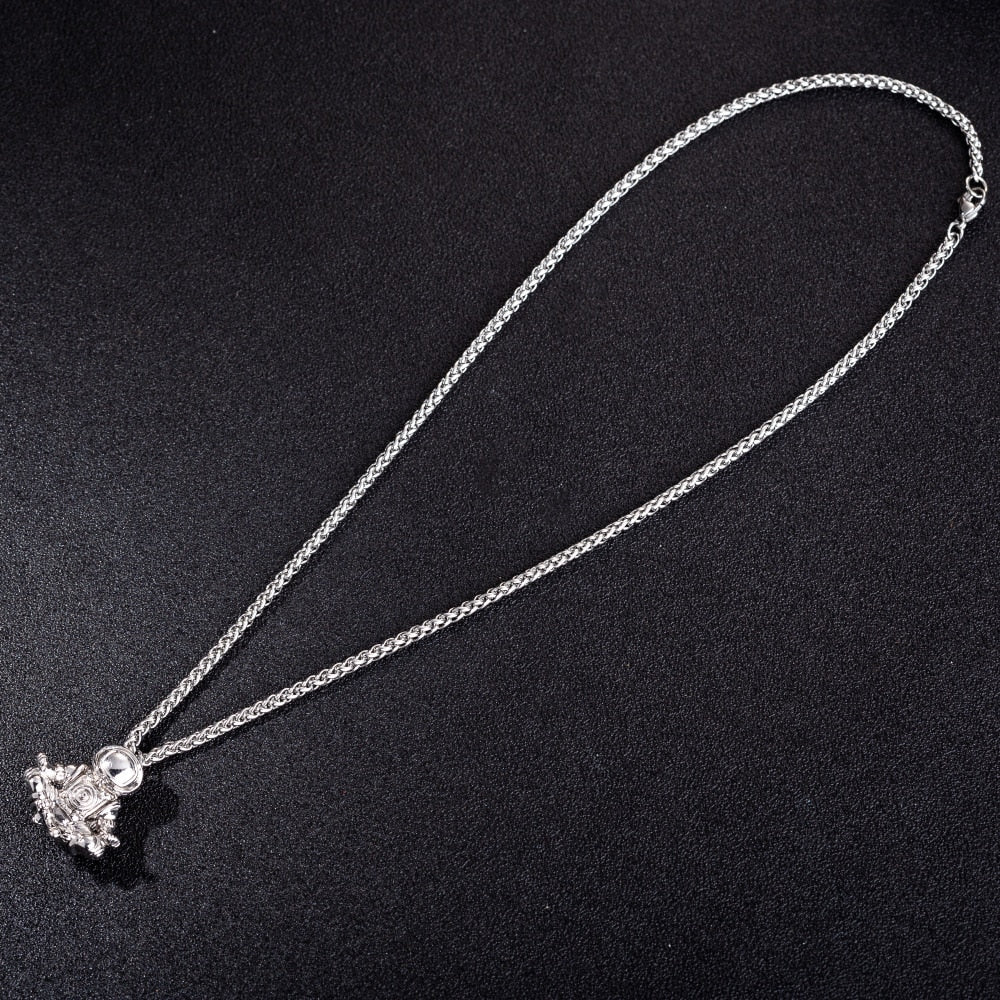 Meditating Astronaut Pendant