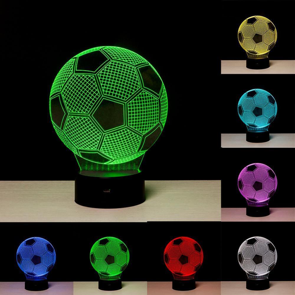 Football 7-Color Auto-changing LED Lights