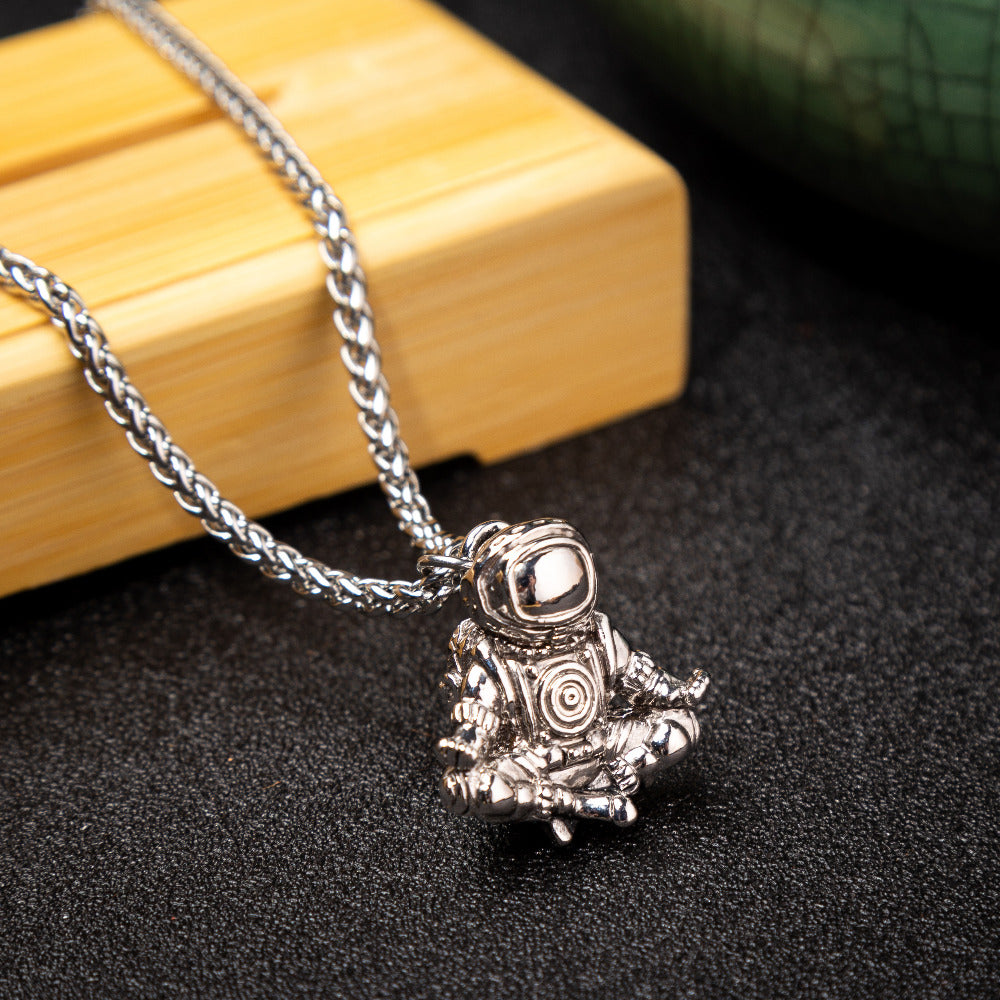 Meditating Astronaut Pendant