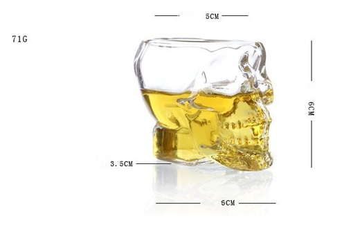 Skull Head Glass