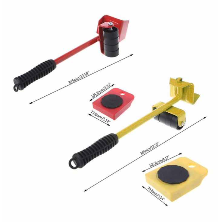 Furniture Moving & Lifting System - 5 Piece Set