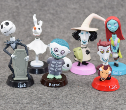 The Nightmare Before Christmas Bobbleheads - 6 pc set