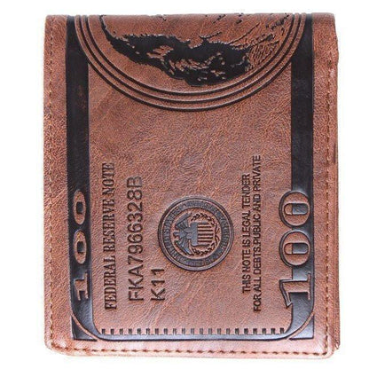 US $100 Bill Leather Wallet